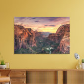 Nationaal Park Zion Canyon Canvas Afdruk (Insitu (Woonkamer))