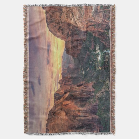 Nationaal Park Zion Canyon Deken (Voorkant Verticaal)