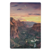 Nationaal Park Zion Canyon Mini Klembord (Achterkant)