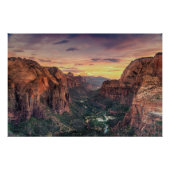 Nationaal Park Zion Canyon Perfect Poster (Voorkant)