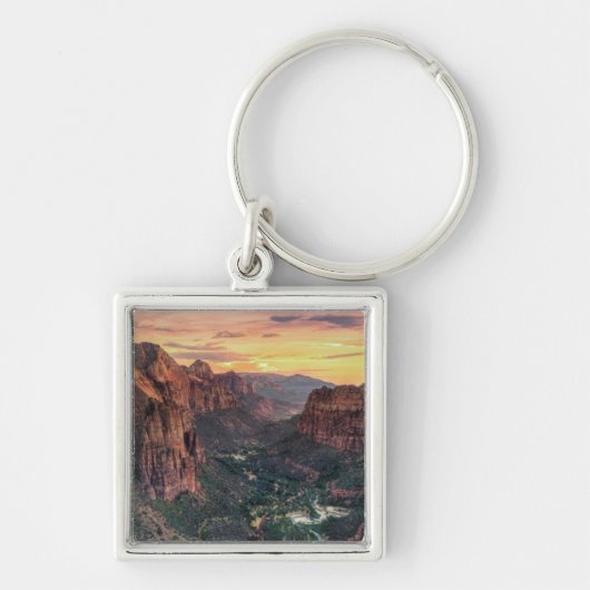 Nationaal Park Zion Canyon Sleutelhanger (Voorkant)