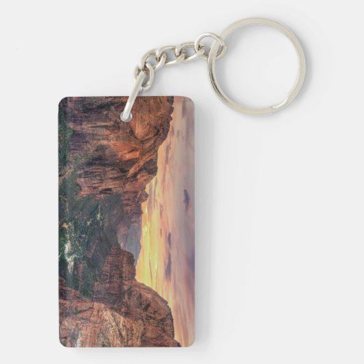 Nationaal Park Zion Canyon Sleutelhanger (achterkant)