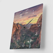 Nationaal Park Zion Canyon Vierkante Klok (Hoek)