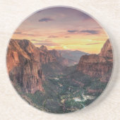 Nationaal Park Zion Canyon Zandsteen Onderzetter (Voorkant)