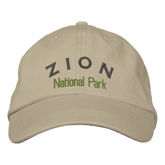 Nationaal Park Zion Geborduurde Pet (Voorkant)