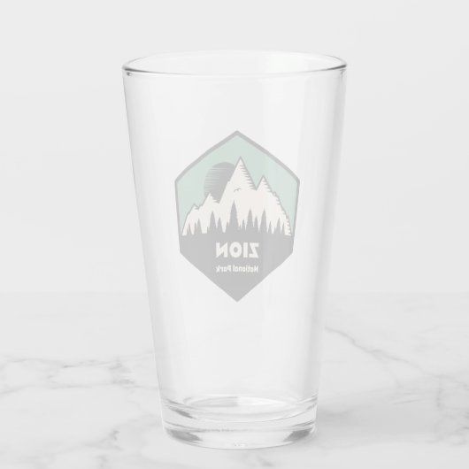 Nationaal Park Zion Glas (Achterkant)