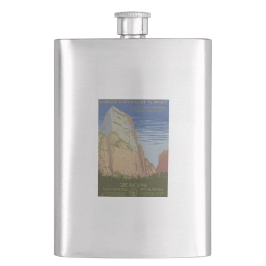 Nationaal Park Zion Heupfles (Voorkant)