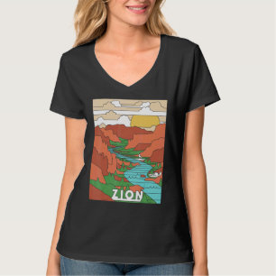  Nationaal Park Zion I Hiked Angels Landing T-shirt