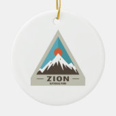 Nationaal Park Zion Keramisch Ornament (Voorkant)