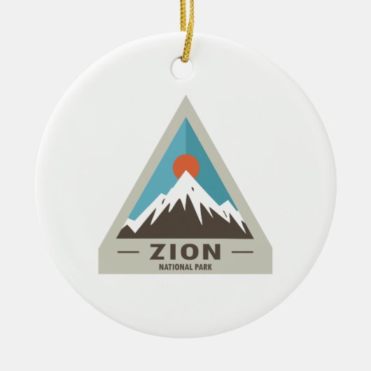 Nationaal Park Zion Keramisch Ornament (Voorkant)