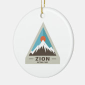 Nationaal Park Zion Keramisch Ornament (Links)