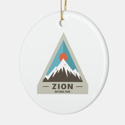Nationaal Park Zion Keramisch Ornament (Links)