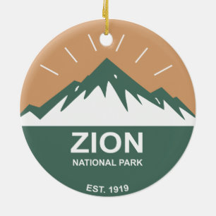 Nationaal Park Zion Keramisch Ornament
