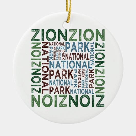 Nationaal Park Zion Keramisch Ornament (Voorkant)