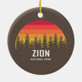 Nationaal Park Zion Keramisch Ornament (Achterkant)