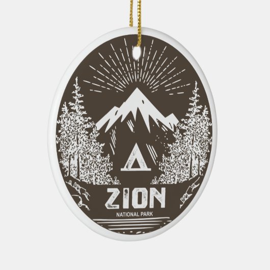 Nationaal Park Zion Keramisch Ornament (Rechts)