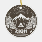 Nationaal Park Zion Keramisch Ornament (Voorkant)