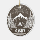 Nationaal Park Zion Keramisch Ornament (Links)