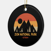 Nationaal Park Zion Keramisch Ornament (Links)