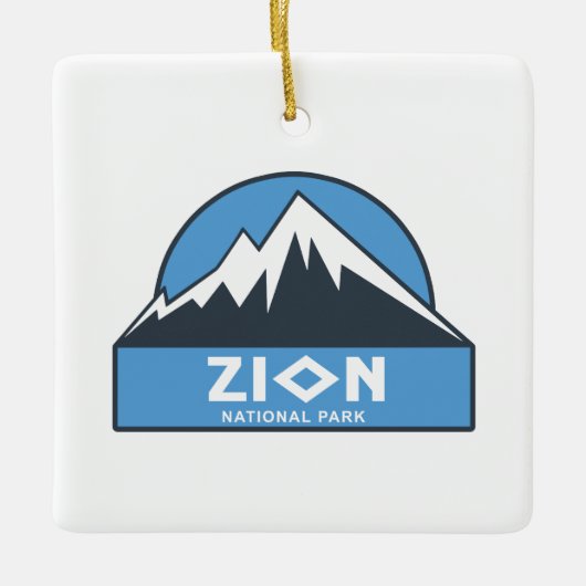 Nationaal Park Zion Keramisch Ornament (Voorkant)