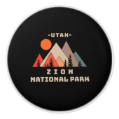 Nationaal Park Zion Keramische Knop (Voorkant)