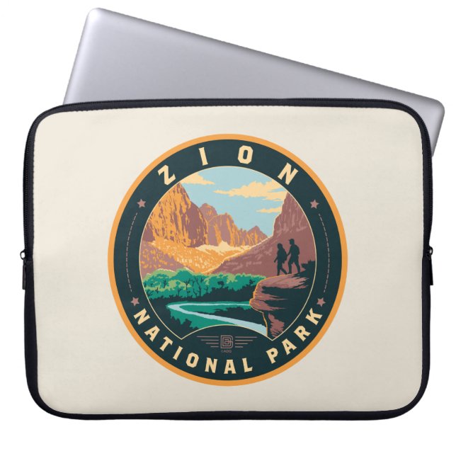 Nationaal Park Zion Laptop Sleeve (Voorkant)