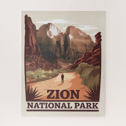 Nationaal Park Zion Legpuzzel (Verticaal)