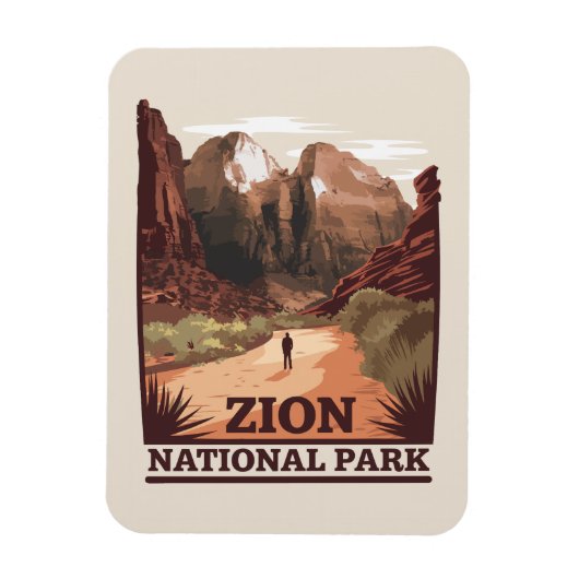 Nationaal Park Zion Magneet (Verticaal)