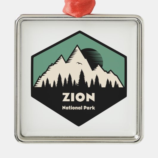 Nationaal Park Zion Metalen Ornament (Voorkant)