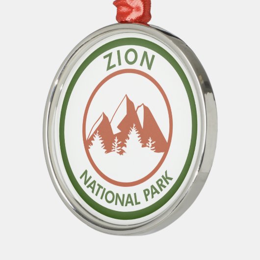 Nationaal Park Zion Metalen Ornament (Links)