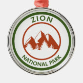 Nationaal Park Zion Metalen Ornament (Voorkant)