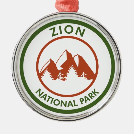 Nationaal Park Zion Metalen Ornament (Voorkant)