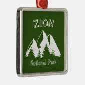 Nationaal Park Zion Metalen Ornament (Rechts)
