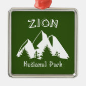 Nationaal Park Zion Metalen Ornament (Voorkant)
