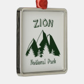 Nationaal Park Zion Metalen Ornament (Rechts)
