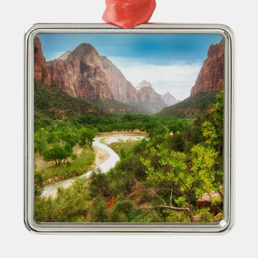 Nationaal Park Zion Metalen Ornament (Voorkant)
