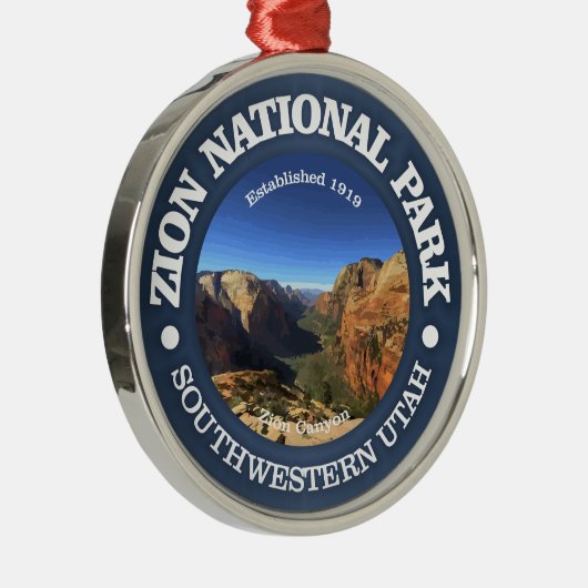 Nationaal Park Zion Metalen Ornament (Rechts)
