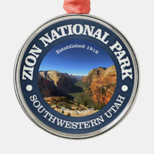 Nationaal Park Zion Metalen Ornament