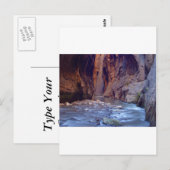 Nationaal Park Zion Narrows Briefkaart (Voorkant / Achterkant)