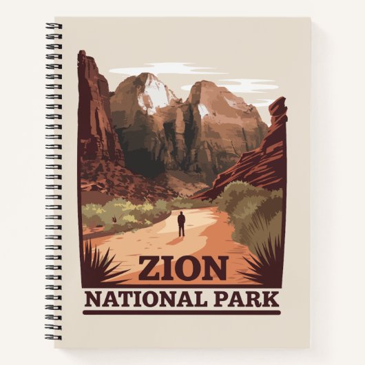 Nationaal Park Zion Notitieboek (Voorkant)