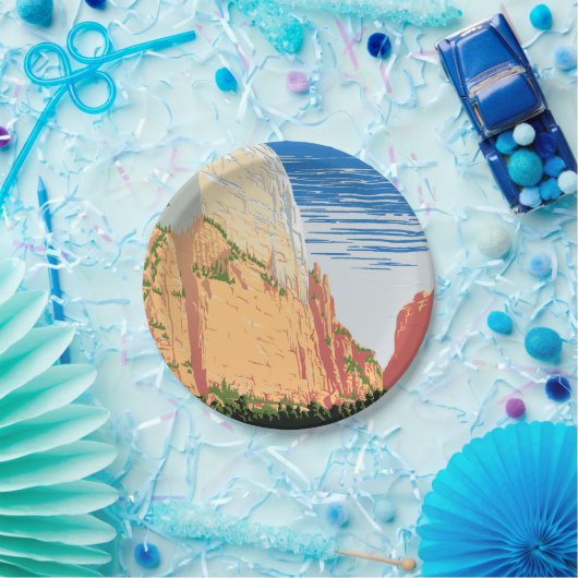 Nationaal Park Zion Papieren Bordje (Feest)