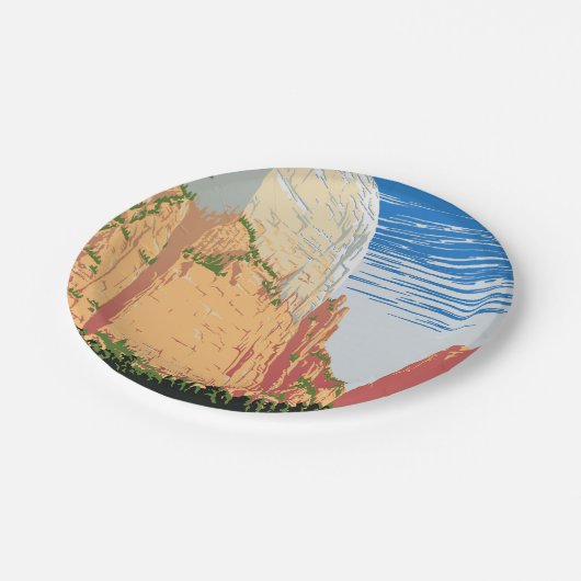 Nationaal Park Zion Papieren Bordje (Gekanteld)