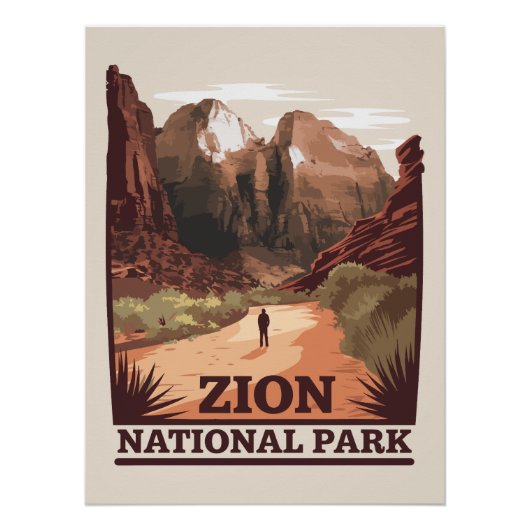 Nationaal Park Zion Perfect Poster (Voorkant)