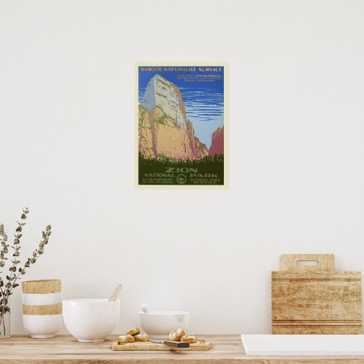Nationaal Park  Zion Poster (Keuken)