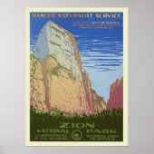 Nationaal Park  Zion Poster (Voorkant)