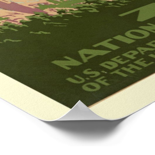 Nationaal Park  Zion Poster (Hoek)
