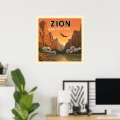 Nationaal Park  Zion Poster (Thuiskantoor)