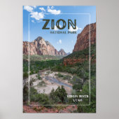 Nationaal Park Zion Poster (Voorkant)
