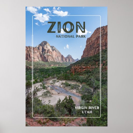 Nationaal Park Zion Poster (Voorkant)