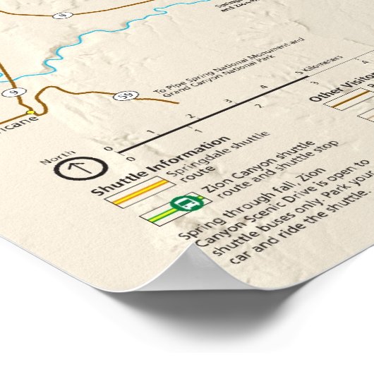 Nationaal Park Zion Poster (Hoek)